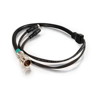 1.5ft RapidRun S-Video + 3.5mm Stereo Audio Flying Lead