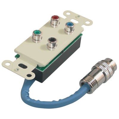 RapidRun Component Video + S/PDIF Digital Audio Wall Plate - Ivory