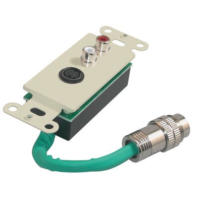 RapidRun S-Video + Stereo Audio Wall Plate - Ivory