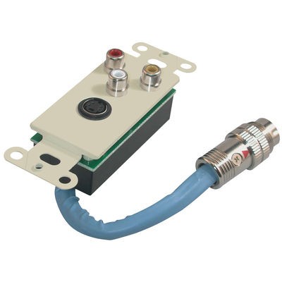 RapidRun S-Video + Composite Video + Stereo Audio Wall Plate - Ivory