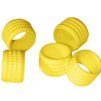 Rubber Connector Grip - Yellow - 20pk