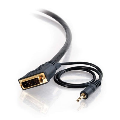 75ft Pro Series DVI-D™ + 3.5mm Plenum M/M Single Link Digital Video Cable