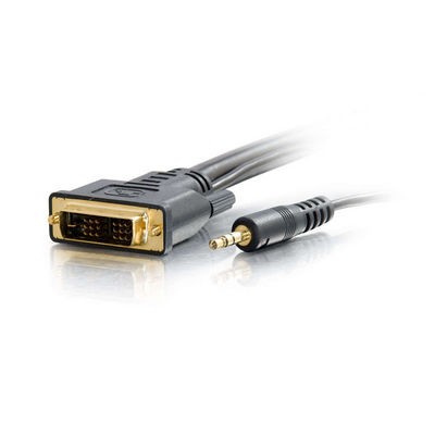 100ft Pro Series DVI-D™ + 3.5mm CL2 M/M Single Link Digital Video Cable
