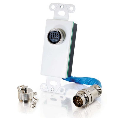 RapidRun 12-pin Din Wall Plate - White