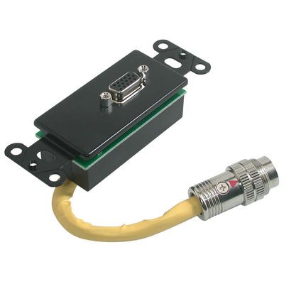 RapidRun VGA (HD15) Wall Plate - Black