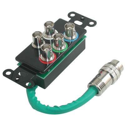 RapidRun RGBHV (5-BNC) Wall Plate - Black