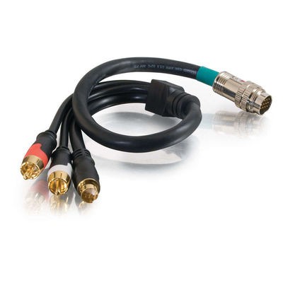 3ft RapidRun S-Video + Stereo Audio Flying Lead