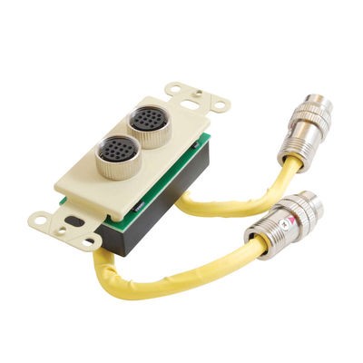 RapidRun Dual Din 15 + 15 Wall Plate - Ivory