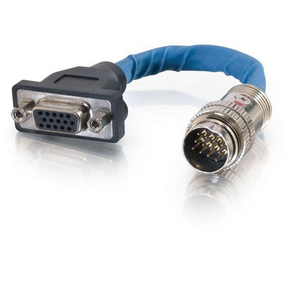 6in RapidRun HD15 (RGBHV) Female Panel-Mount Lead