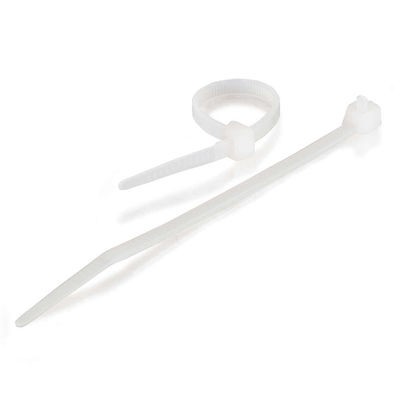 6in Cable Ties - White - 100pk