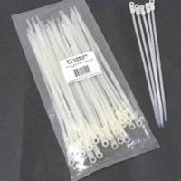 8in Screw-Mountable Cable Ties - 50pk