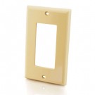 Decorative Single Gang Wall Plate - Ivory
