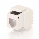Cat3 RJ12 Keystone Jack - White