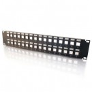 12-Port Blank Keystone/Multimedia Patch Panel