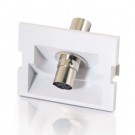 1.5in Angled Single S-Video F/F Module - White