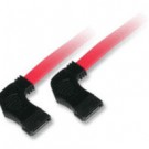 18in 7-pin 90° Side to 90° 1-Device Side Serial ATA Cable
