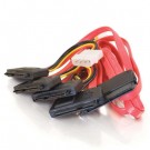 1m SAS 32-pin to 4 SAS 29-pin + 4-pin Power Cable