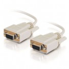 1ft DB9 F/F Null Modem Cable - Beige