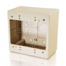 Tyton Raceway Dual Gang 2.77in Junction Box - Ivory