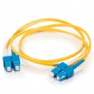 2m SC/SC Duplex 9/125 Single Mode Fiber Patch Cable - Yellow
