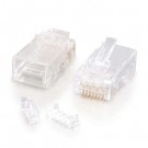 RJ45 Cat5E Modular (with Load Bar) Plug for Round Solid/Stranded Cable - 100pk