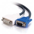 2m DVI Female to HD15 VGA Male Video Extension Cable (6.5ft)