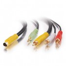 3ft Value Series&trade; Bi-Directional S-Video + 3.5mm Audio to RCA Audio/Video Cable