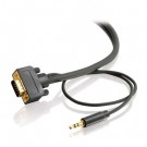6ft Flexima&trade; HD15 UXGA + 3.5mm Stereo Audio M/M Monitor Cable