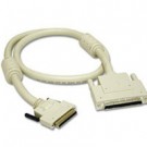 1.5ft LVD/SE VHDCI .8mm 68-pin Male to SCSI-3 MD68 Male Cable with Ferrites