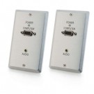 TruLink VGA+3.5mm Audio over Cat5 Wall Plate Transmitter/ Wall Plate Receiver Kit