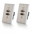 TruLink VGA+3.5mm+RS232 over Cat5 Wall Plate Transmitter/Wall Plate Receiver Kit- 500ft