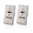 TruLink VGA+3.5mm+Composite over Cat5 Wall Plate Transmitter/Wall Plate Receiver Kit