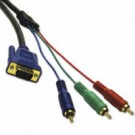 6ft Ultima&trade; HD15 Male to RCA HDTV Component Video Breakout Cable