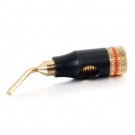 45&deg; 8 AWG Screw-On Speaker Cable Pin - 4pk