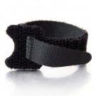 6in Hook-and-Loop Cable Management Straps - Black - 12pk