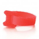 6in Hook-and-Loop Cable Management Straps - Red - 12pk