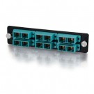 Q-Series™ 12-Strand, SC Duplex, PB Insert, MM, Aqua SC Adapter Panel