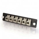 Q-Series™ 6-Pack, MTRJ, MM/SM (12 Fibers) MTRJ Adapter Panel