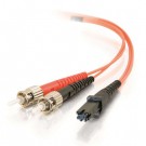 10m MTRJ/ST Duplex 62.5/125 Multimode Fiber Patch Cable - Orange