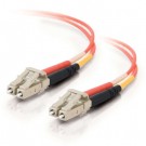 9m USA-Made LC/LC Duplex 50/125 Multimode Fiber Patch Cable - Orange