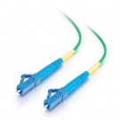 1m LC/LC Simplex 9/125 Single Mode Fiber Patch Cable - Green
