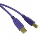2m USB 2.0 A/B Cable - Purple