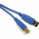 2m USB 2.0 A/B Cable - Blue