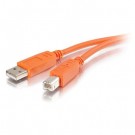 2m USB 2.0 A/B Cables - 5 Colors - 5pk