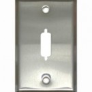 DB15 D-Sub Wall Plate - Stainless Steel