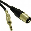 1.5ft Pro-Audio XLR Male to 1/4in Male Cable