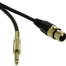 1.5ft Pro-Audio XLR Female to 1/4in Male Cable