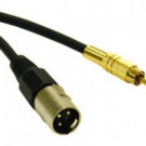 12ft Pro-Audio XLR Male to RCA Male Cable