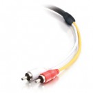 15ft CMG-Rated RCA Stereo Audio Cable With Low Profile Connectors