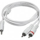 3ft One 3.5mm Stereo Male to Two RCA Stereo Male Audio Y-Cable - iPod White
